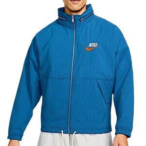 Nike Sportswear Men's Lined Woven Jacket in Dark Marina Blue NWT - Size Medium